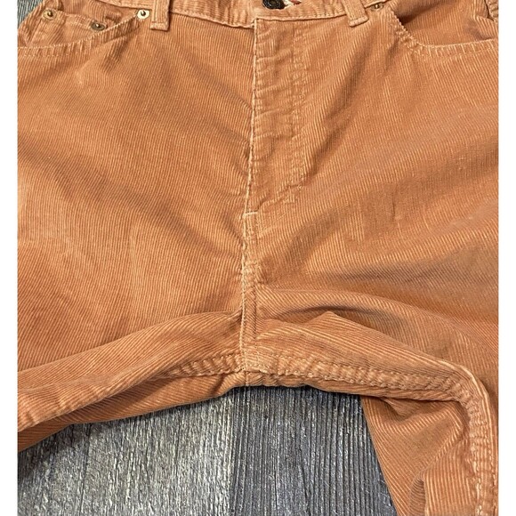 Vtg Levi’s 519 Corduroy Slim Straight Pants Peach High Rise W26 L32 USA Made - Picture 11 of 15